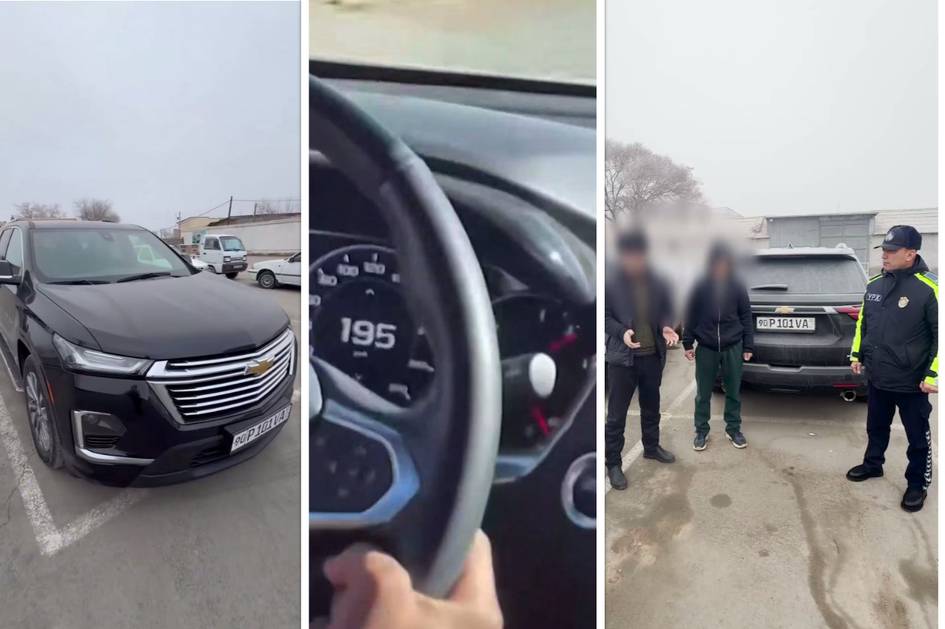 Xorazmda voyaga yetmagan yigit soatiga 195 km tezlikda mashina haydab qo‘lga olindi